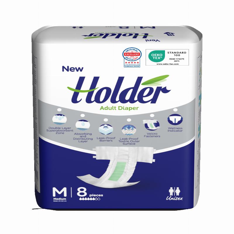 Підгузки для дорослих Holder Medium 8 шт/уп (8697405344390)